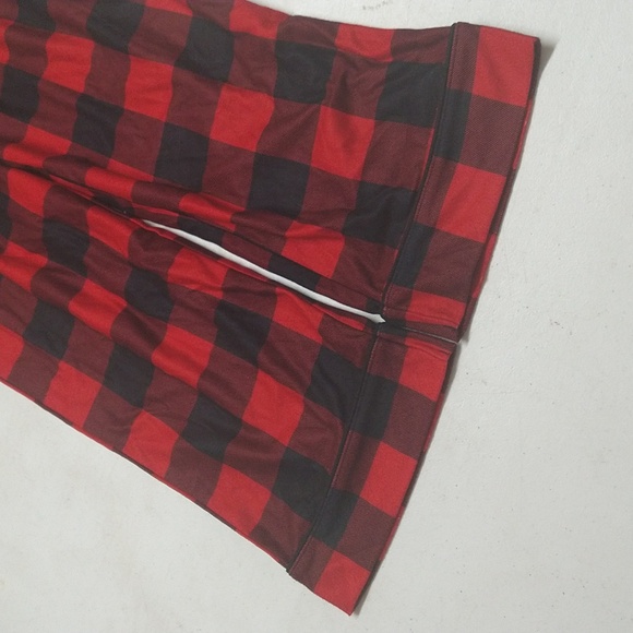 New! Kids' 2pc Button Up Pajama Set Buffalo Check - Cat & Jack™ Red M - Picture 9 of 16